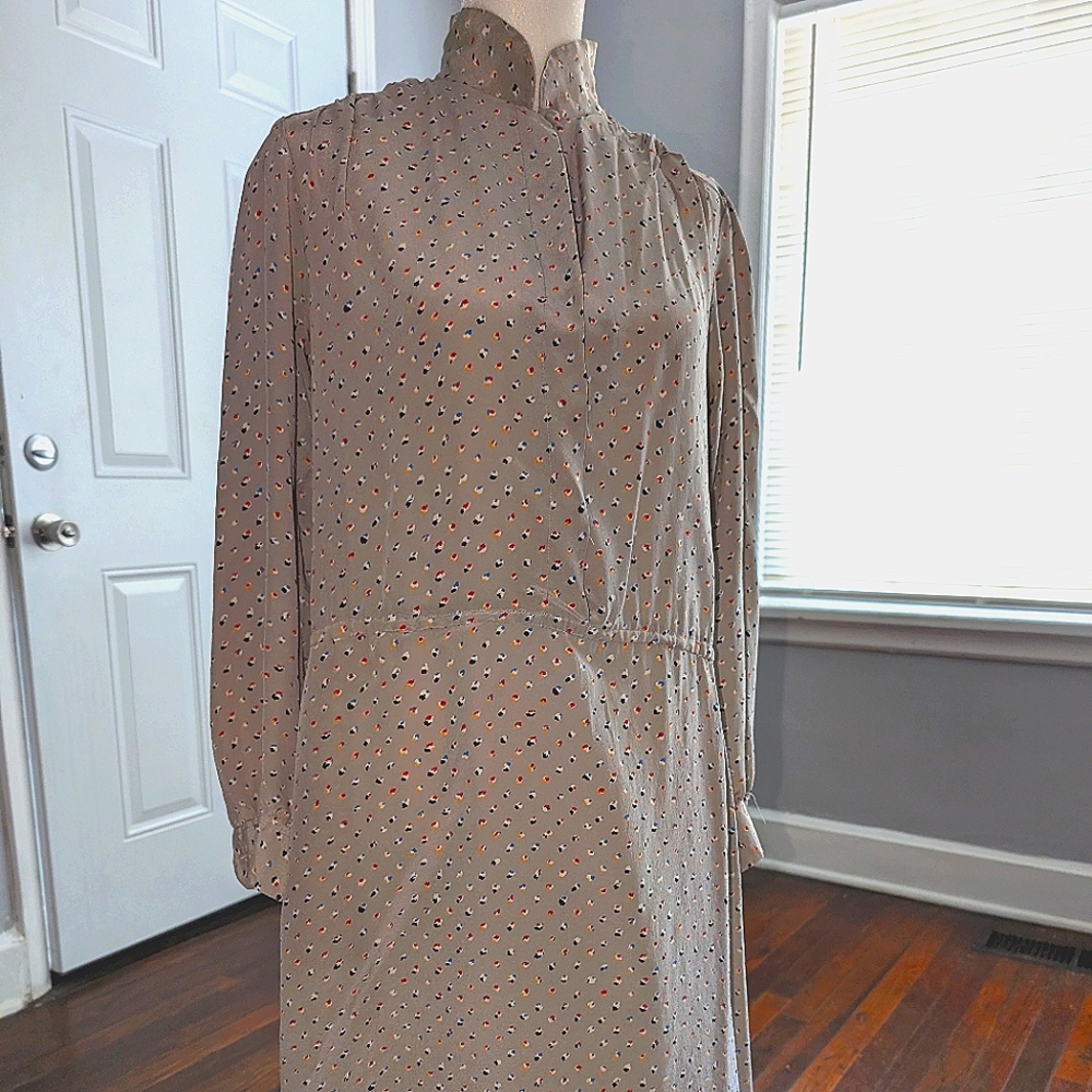 Vintage 1980's Silk Dress